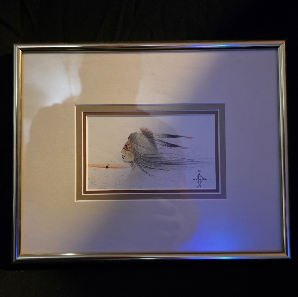 🖼️ Johnny Tiger Jr. – “Looking Towards Texas” – Signed